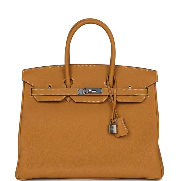 Hermes Birkin 35 Natural Sable Togo Palladium Hardware