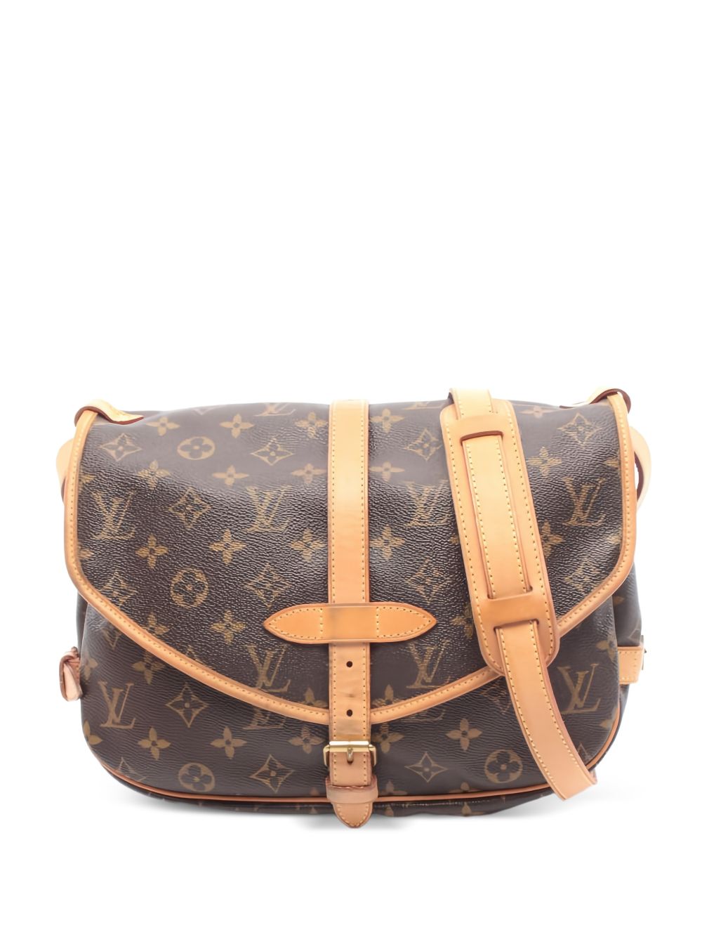 Louis Vuitton 2005 30 Saumur monogram-pattern satchel bag