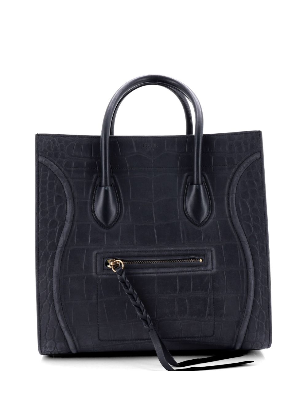 Phantom Bag Crocodile Embossed Leather Medium tote bag
