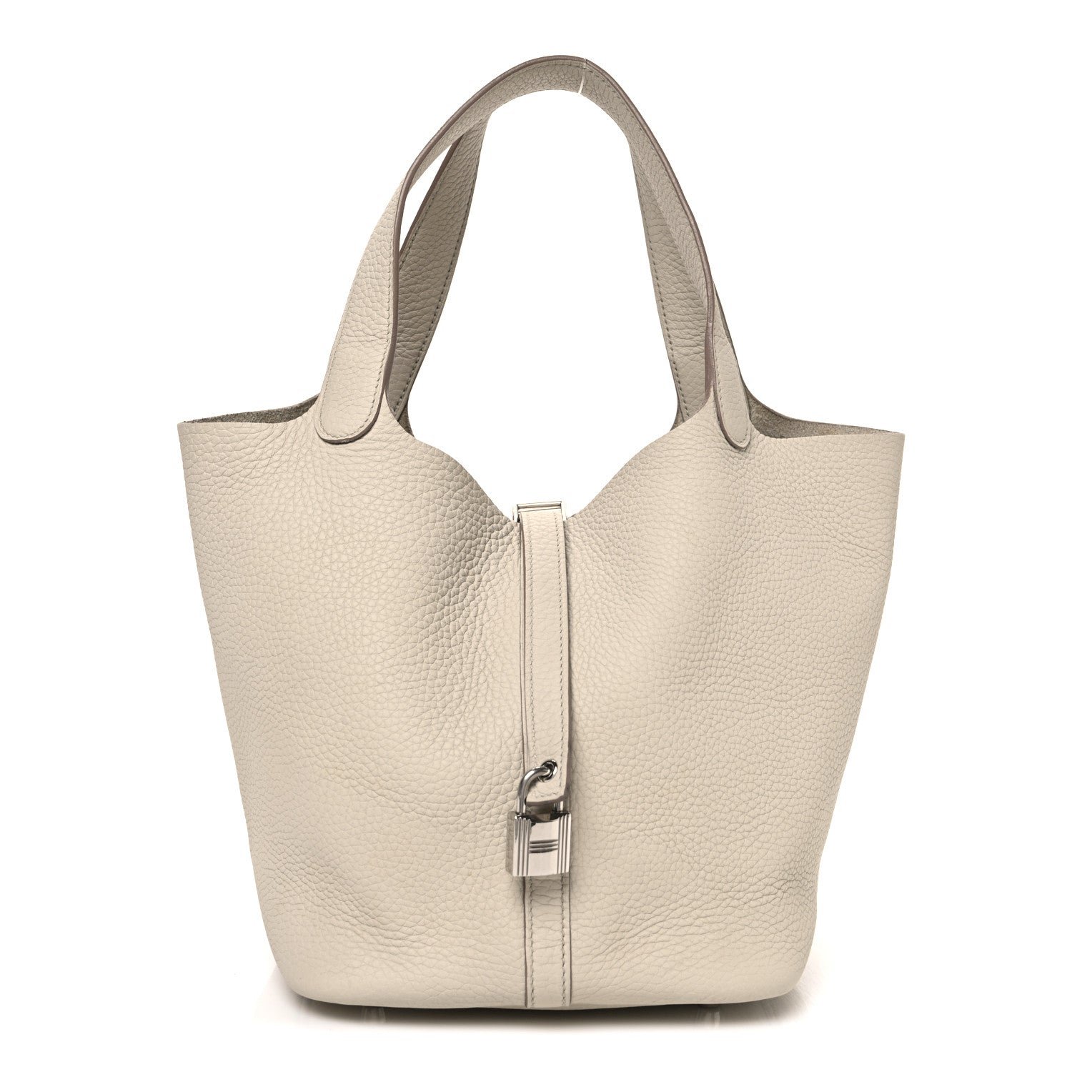 Hermes Taurillon Clemence Picotin Lock 22 MM Beton