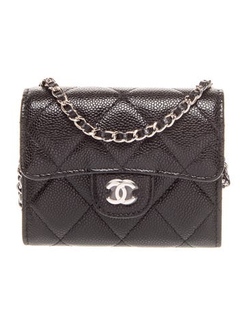 Quilted Card Holder w/ Chain w/Tags