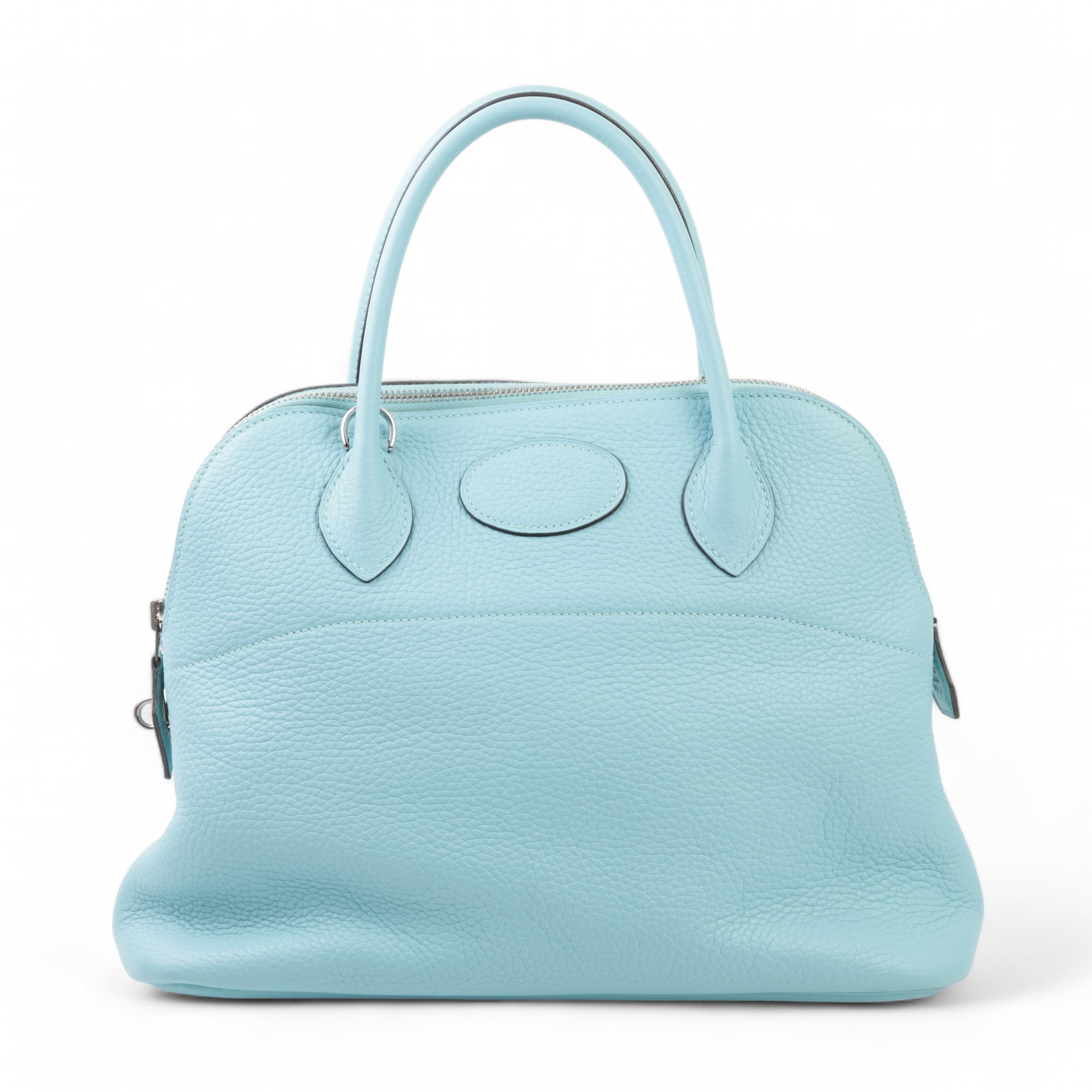 Hermes Very Good ( Rank A) HERMÈS Bolide 31 Bleu Atoll (3P) Clemence Palladium hardware T (2015)
