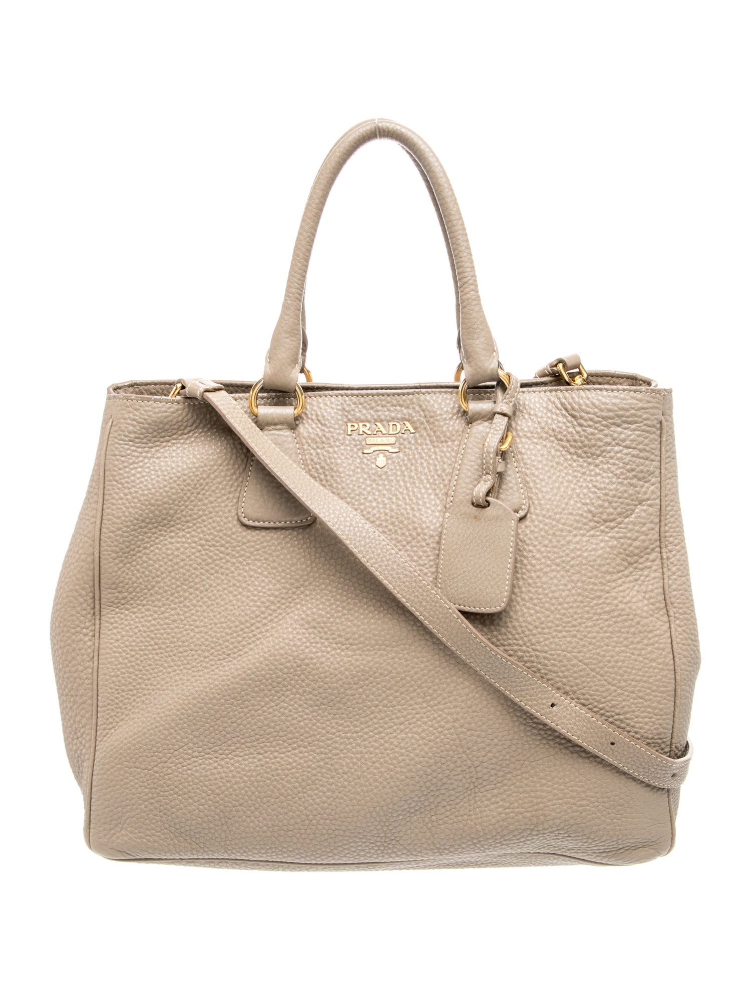 Prada Vitello Daino Leather Top Handle Bag