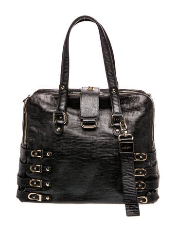 Leather Top Handle Bag