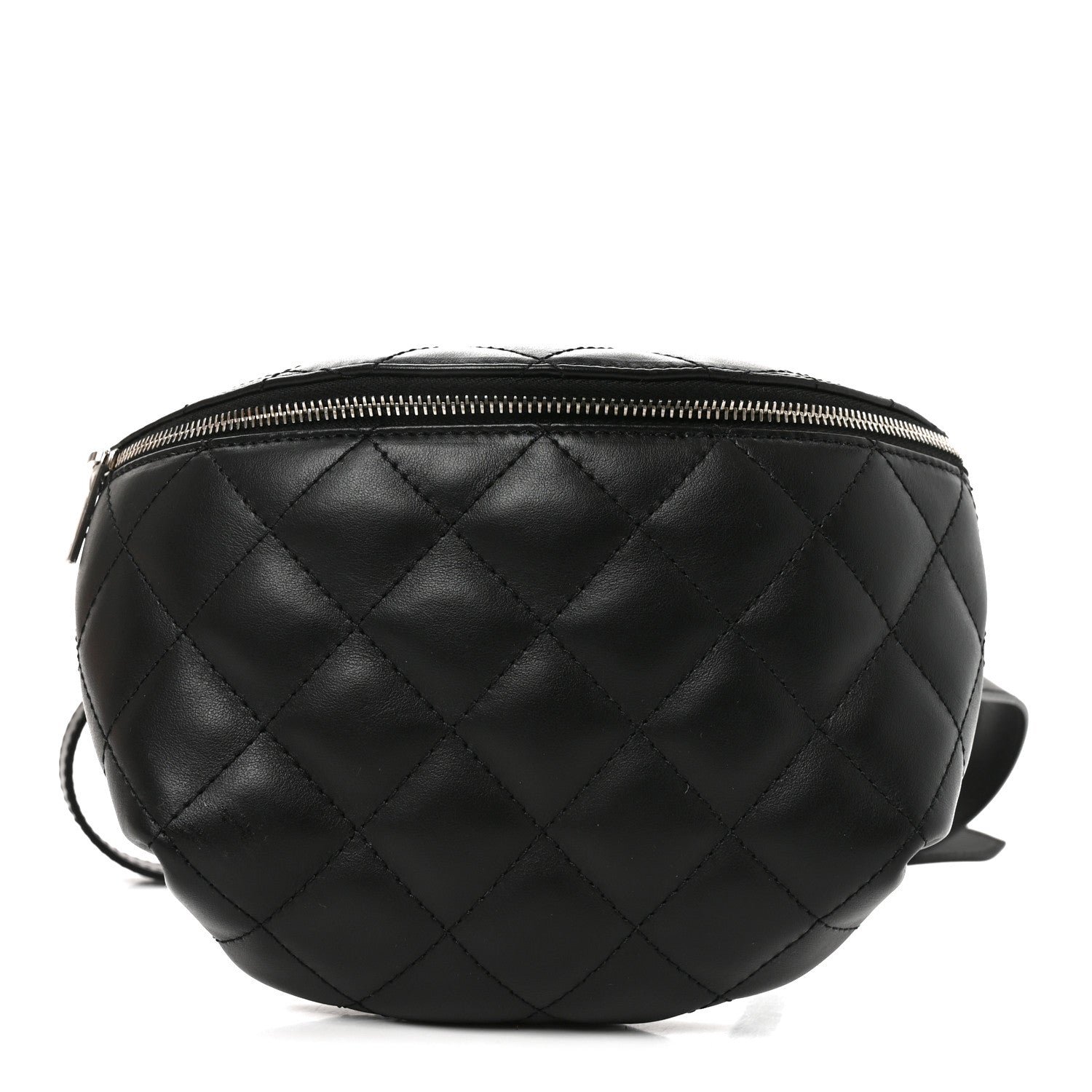 Chanel Calfskin Quilted Waist Belt Bag Black