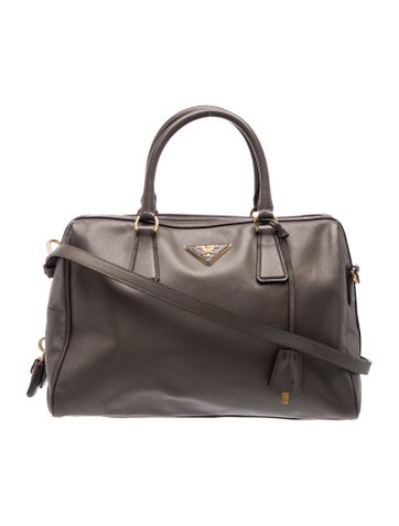 Saffiano Cuir Leather Top Handle Bag