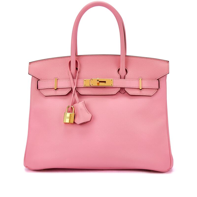 Hermes Rose Confetti Epsom Birkin 30 Gold Hardware, 2015