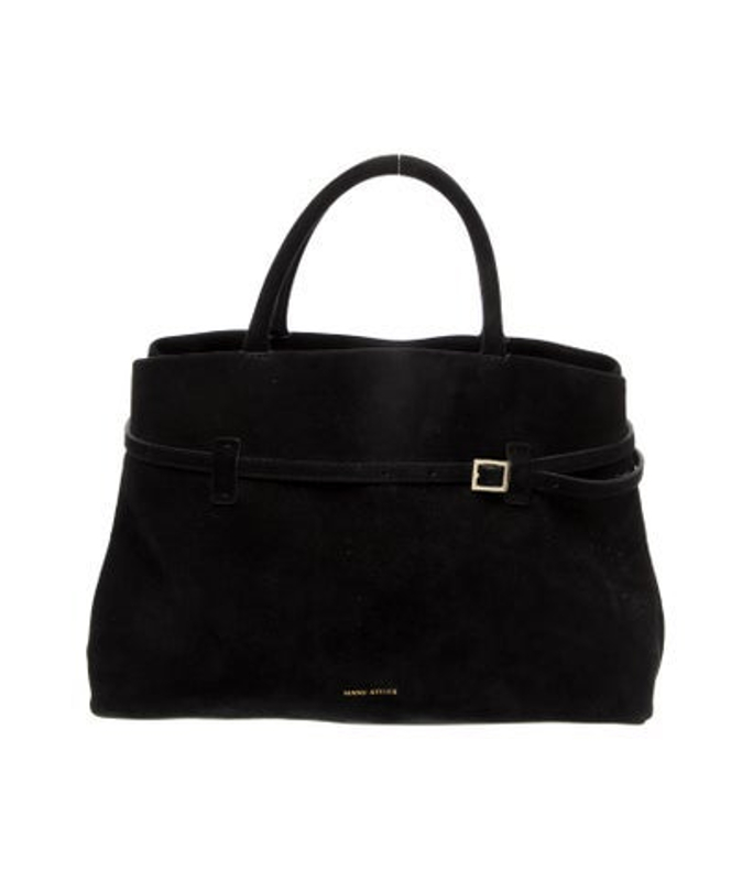 Manu Atelier Atelier Suede Top Handle Bag