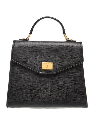 Courreges Leather Top Handle Bag
