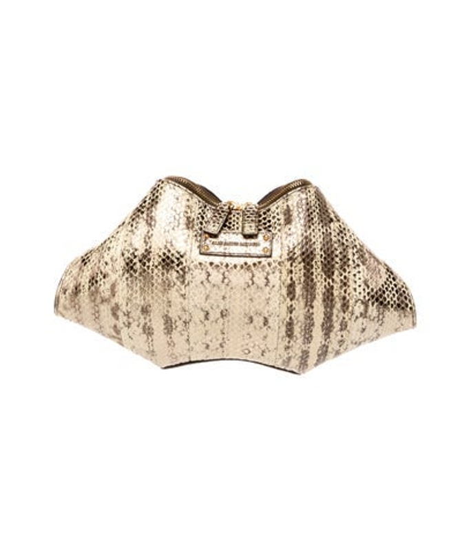 Alexander McQueen Mcqueen Snakeskin Clutch