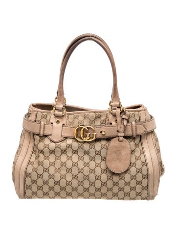 GG Canvas Top Handle Bag