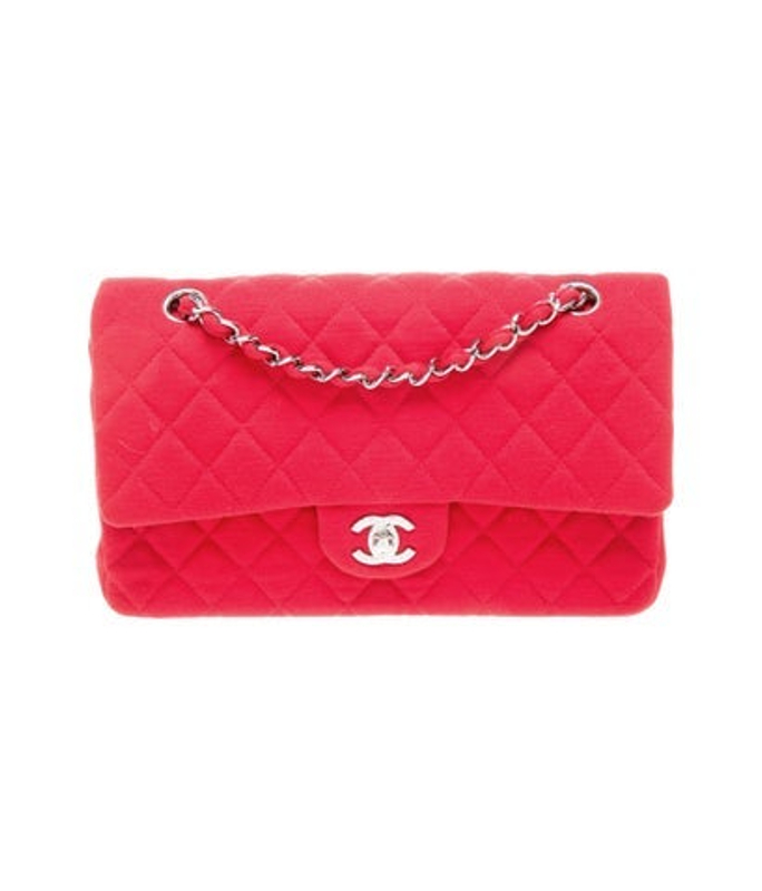 Chanel Classic Medium Jersey Double Flap Bag
