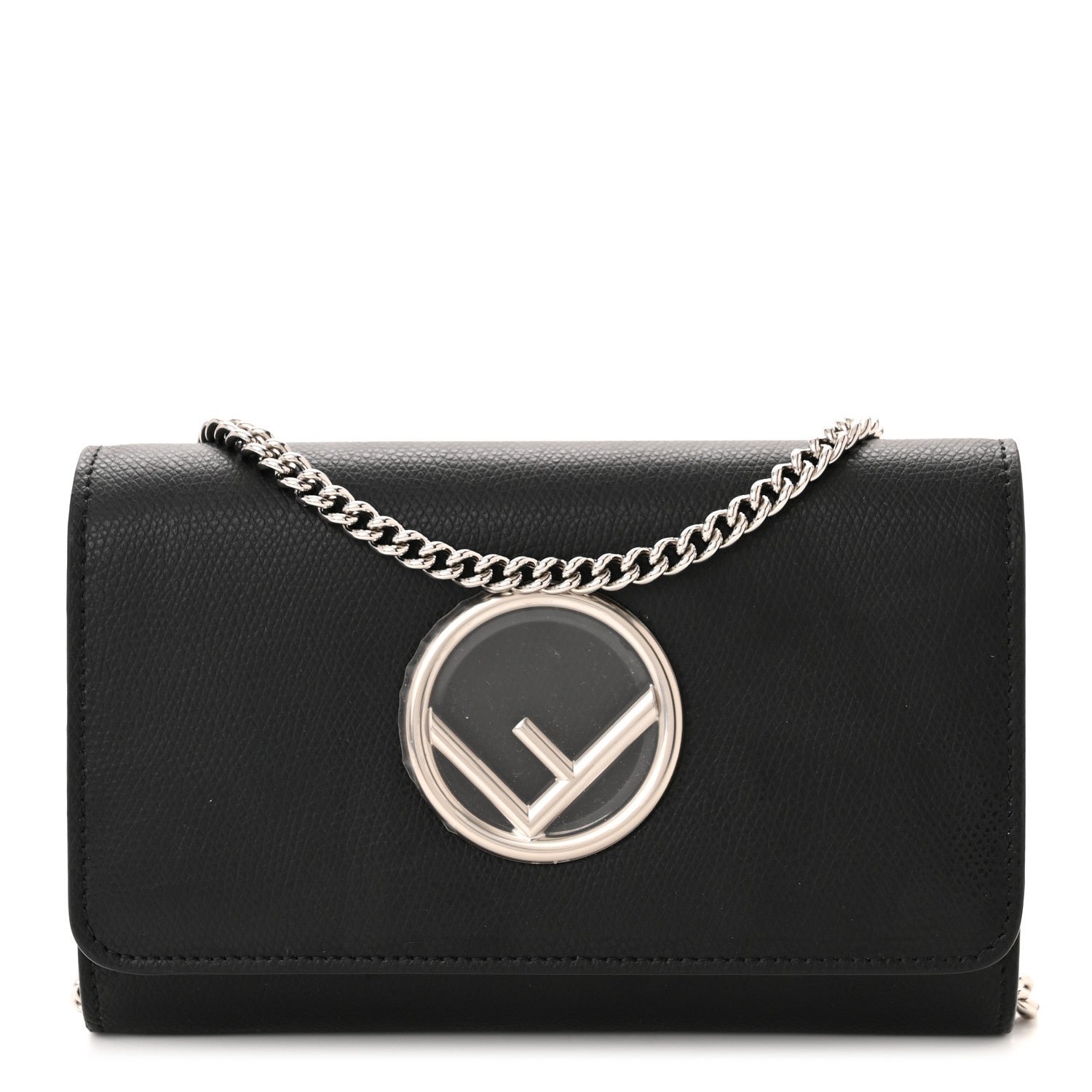 Fendi Vitello Cruise F is Fendi Wallet On Chain Black