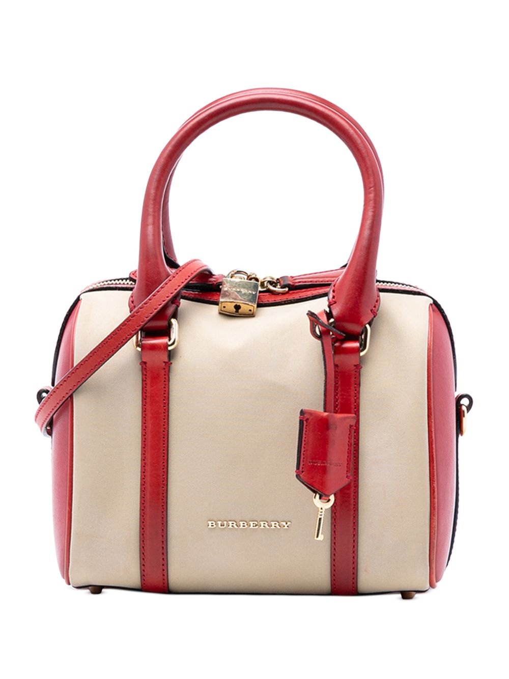 Burberry 2000-2017 Small Canvas Alchester Bowling Bag satchel