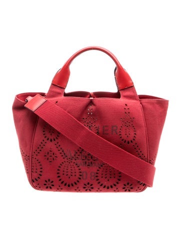 Valentino Canvas Top Handle Bag