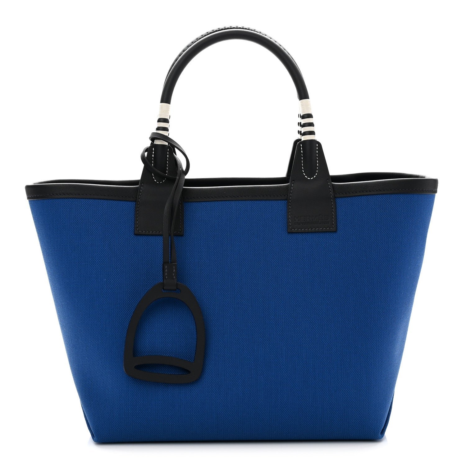Hermes Hermes Military Toile Canvas Swift Steeple 25 Bag Bleu France Caban