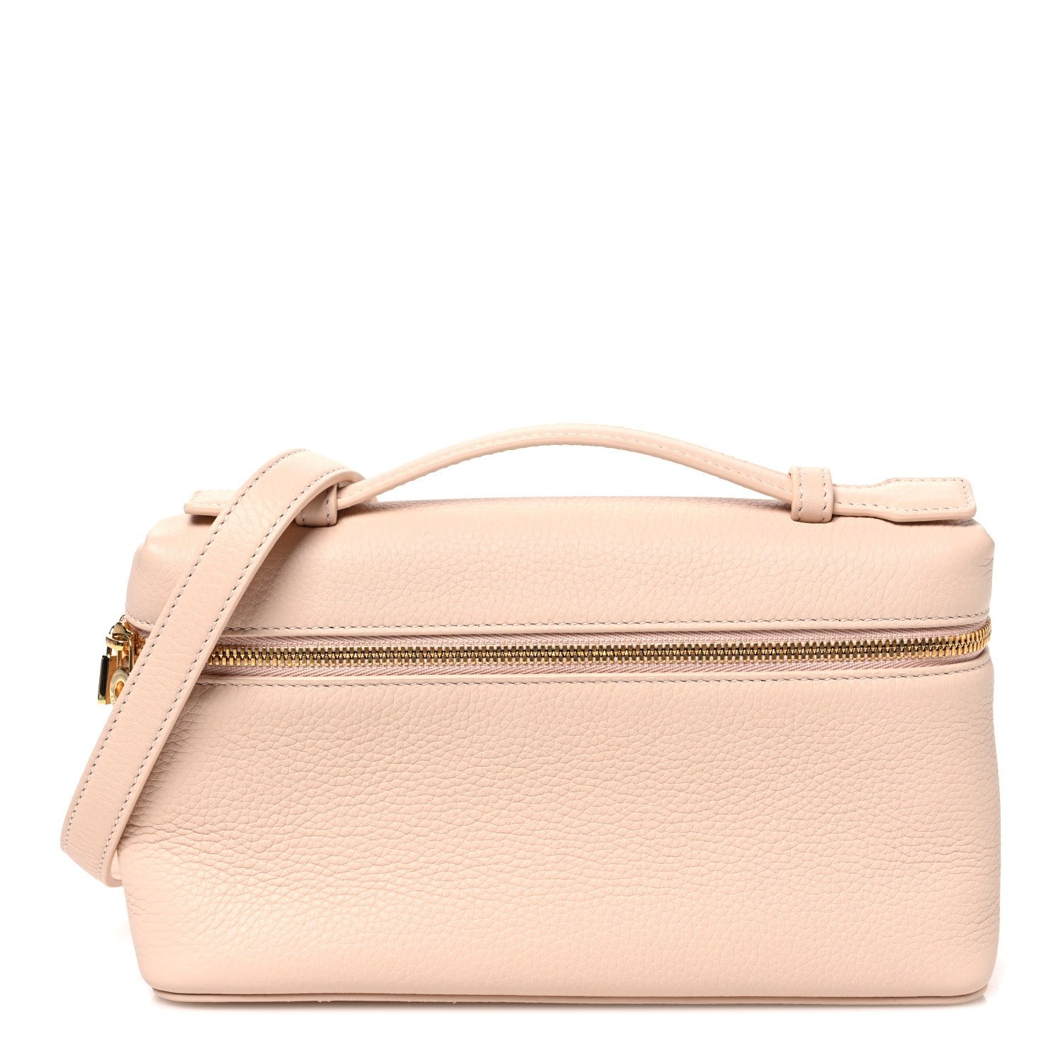 Loro Piana Grained Calfskin Extra Pocket L19 Creamed Honey