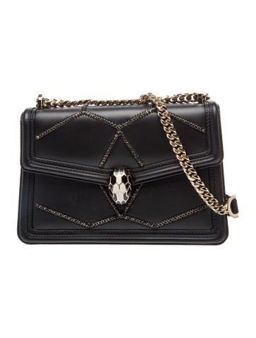 Leather Serpenti Diamond Blast