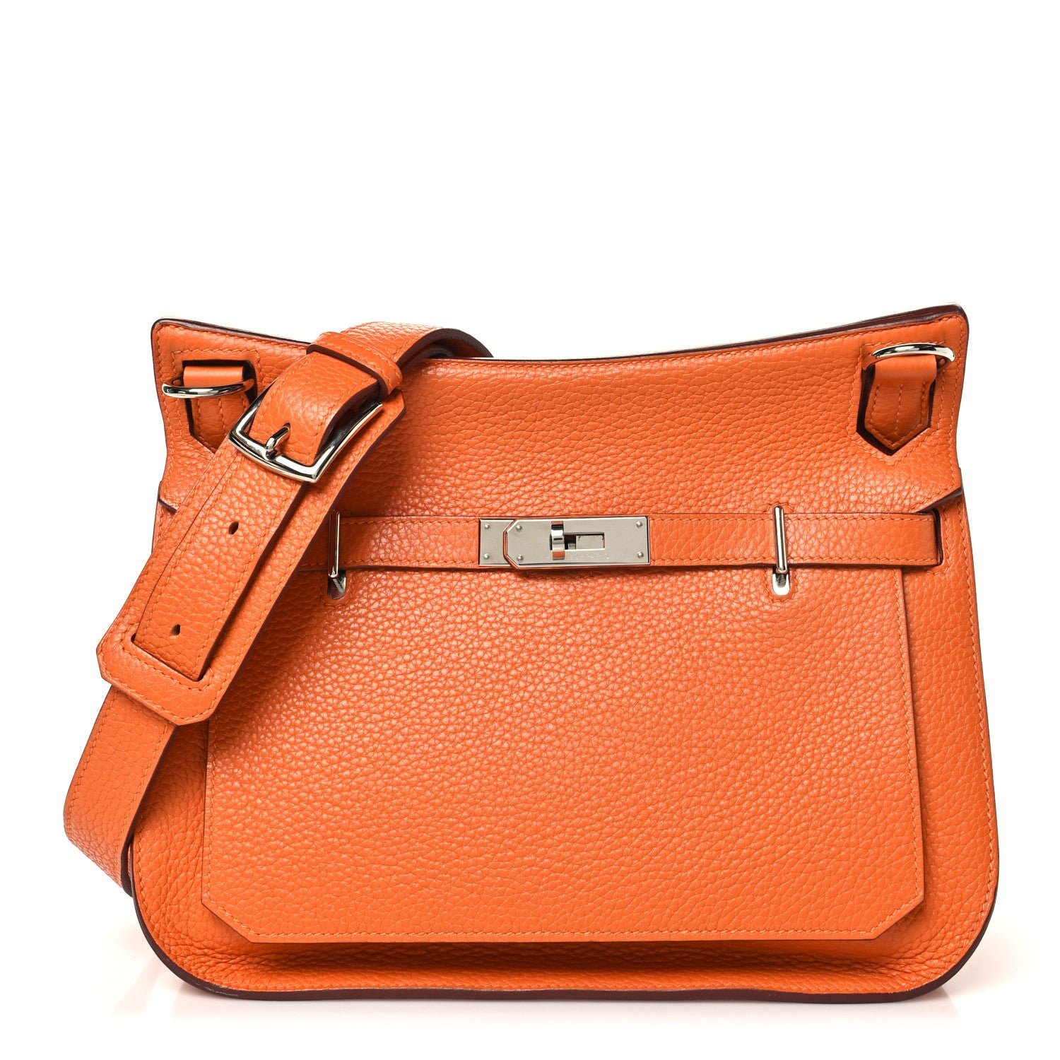 Hermes Taurillon Clemence Jypsiere 28 Orange