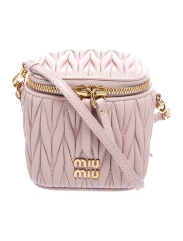 Miu Miu Lambskin Matelasse Vanity Micro
