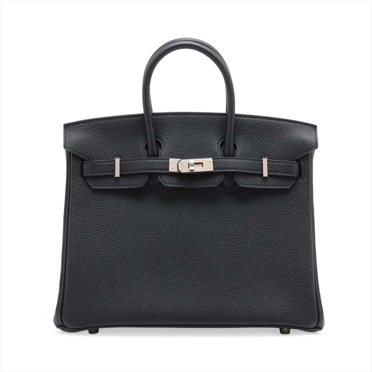 Hermès Birkin 25 Le Tournay Togo Black Silver Metal Fittings
