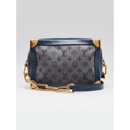 Louis Vuitton Blue Denim Monogram Soft Trunk Bag