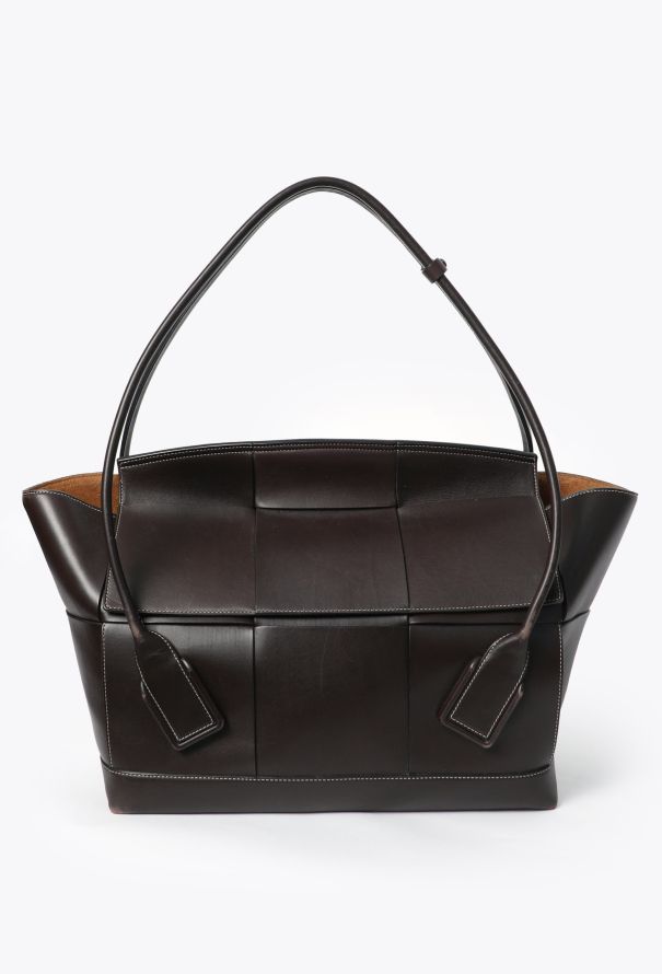 Bottega Veneta Pre-Fall 2019 Maxi Arco Tote Bag Chocolate brown