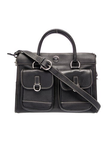 Leather Top Handle Bag