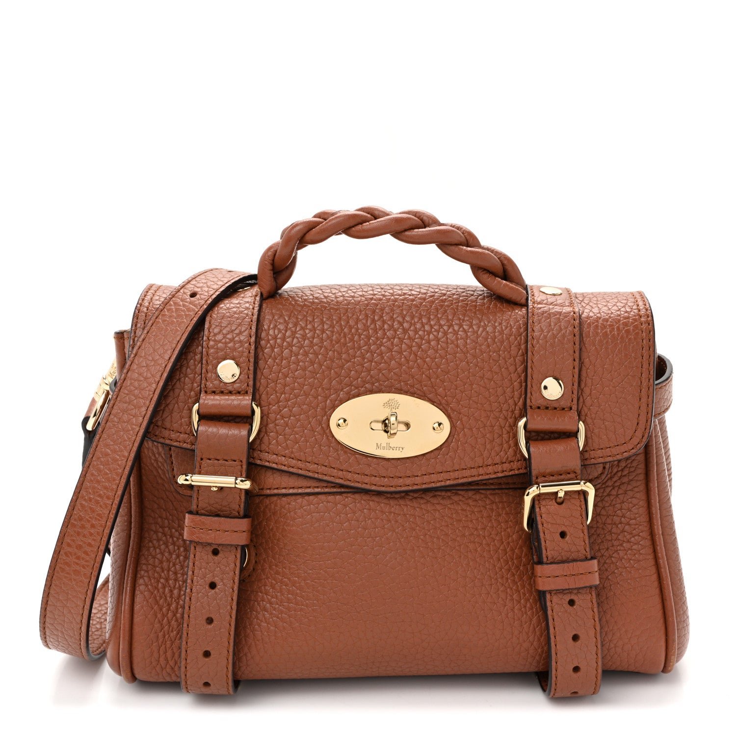 Mulberry Heavy Grain Mini Alexa Chestnut