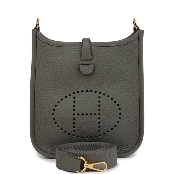 Hermes Hermes Evelyne TPM Gris Meyer Clemence Gold Hardware