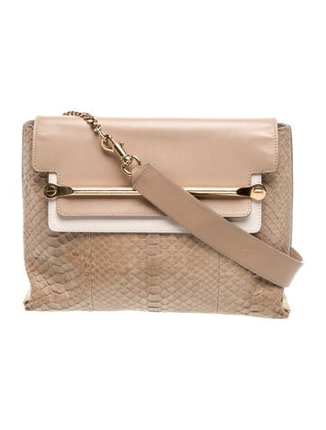 Chloe Python Shoulder Bag