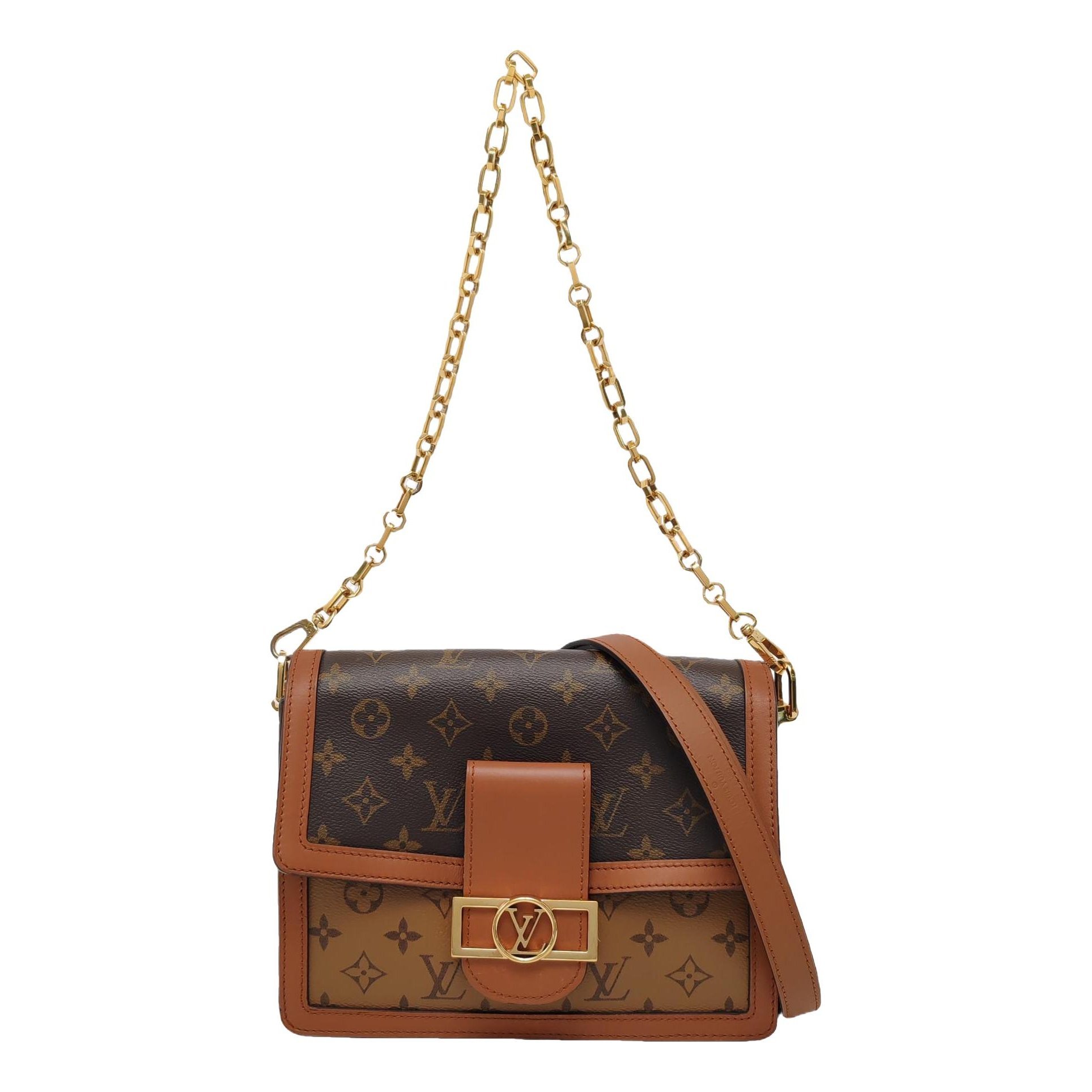 Dauphine leather crossbody bag
