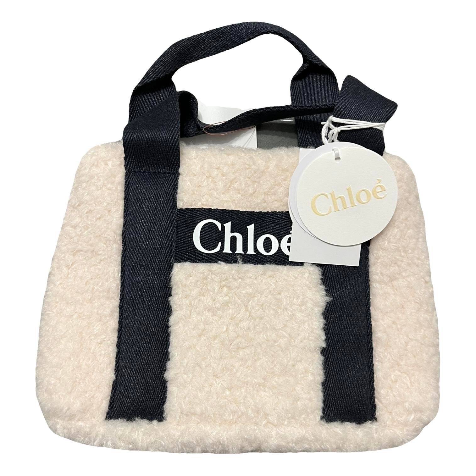 Woody faux fur tote