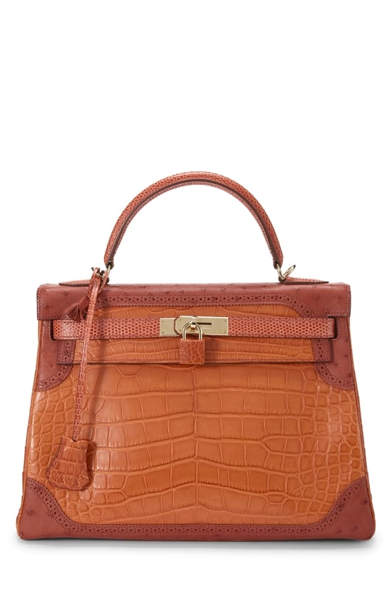 Hermes Sanguine Matte Alligator Grand Mariage Kelly Retourne 32
