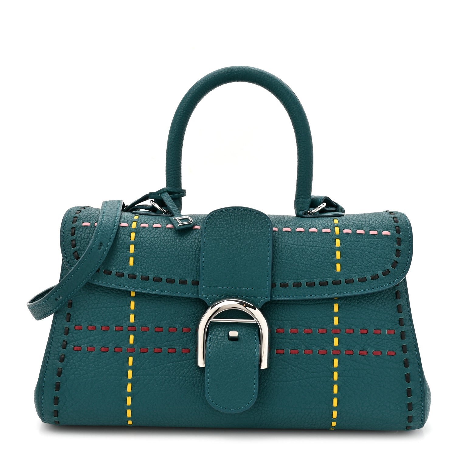 Delvaux Rodeo Calfskin Surprique Mini Brillant East West Satchel Blue