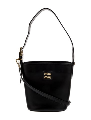 Miu Miu Leather Bucket Bag