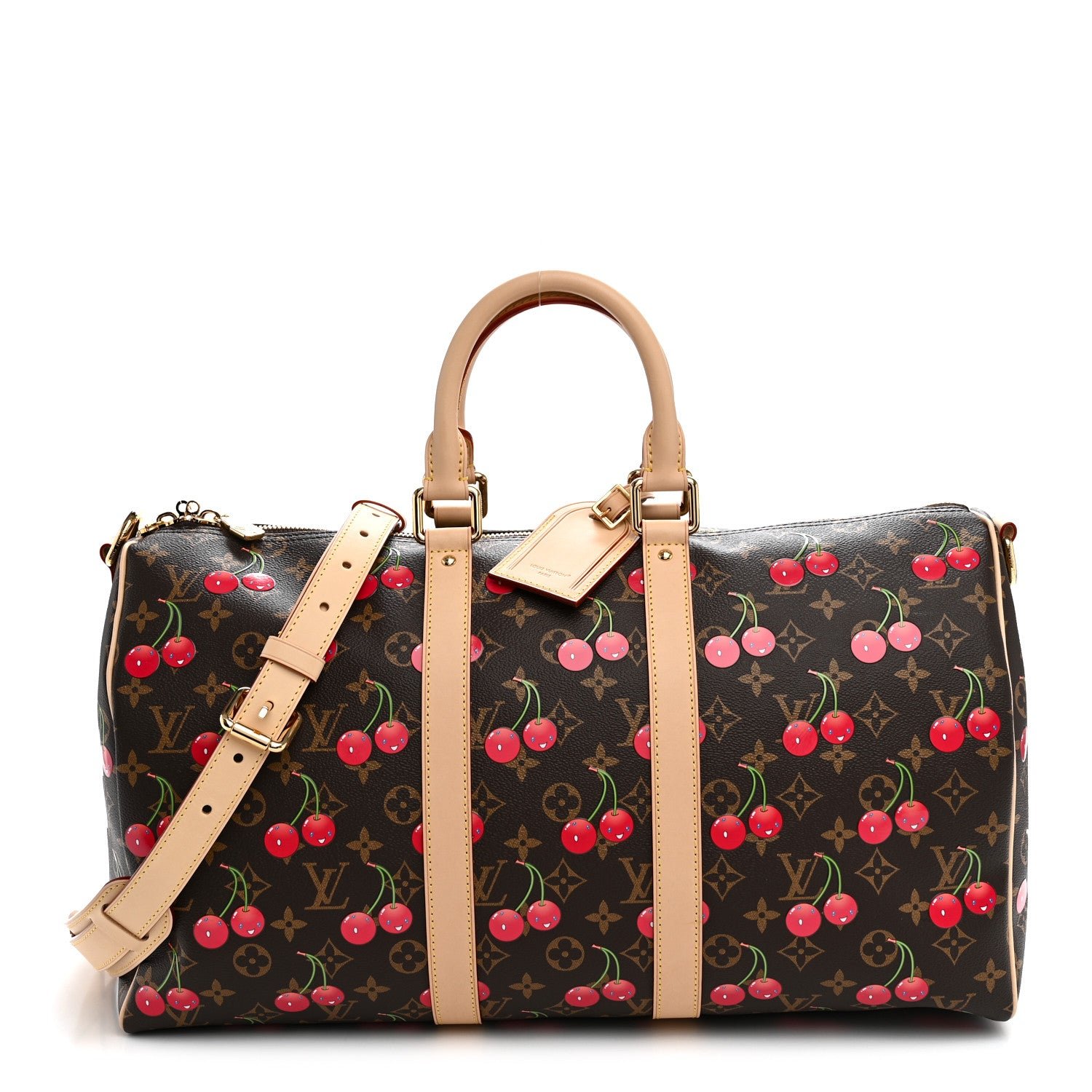 Louis Vuitton LV X TM Monogram Cerises Keepall Bandouliere 45