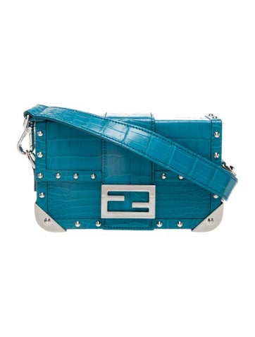 Fendi Crocodile Baguette Mini