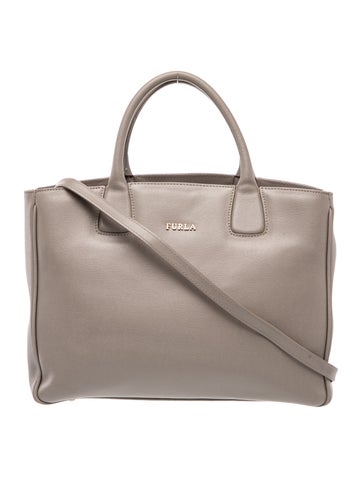 Leather Top Handle Bag