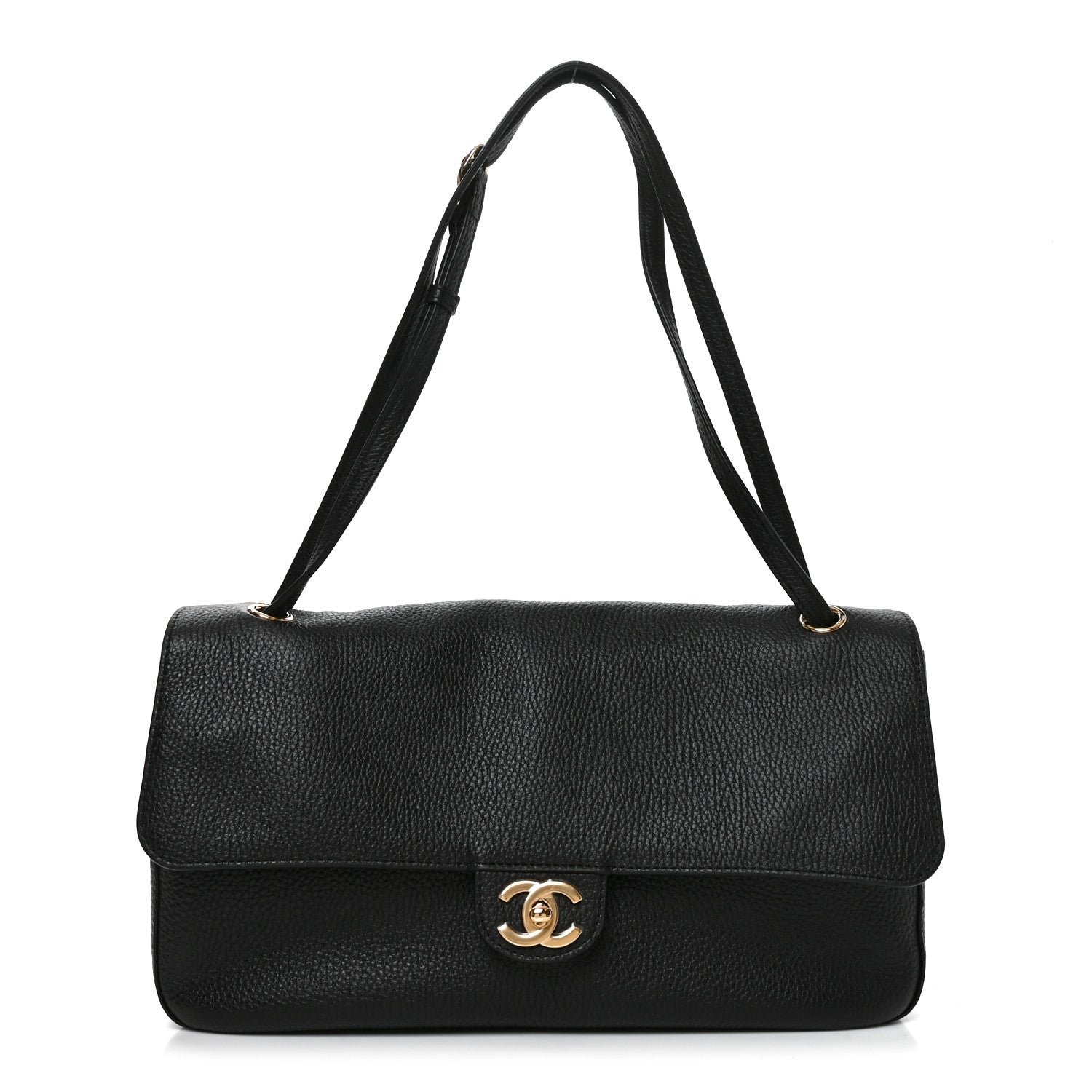 Chanel Grained Calfskin Small Souplissimo Maxi Flap Black