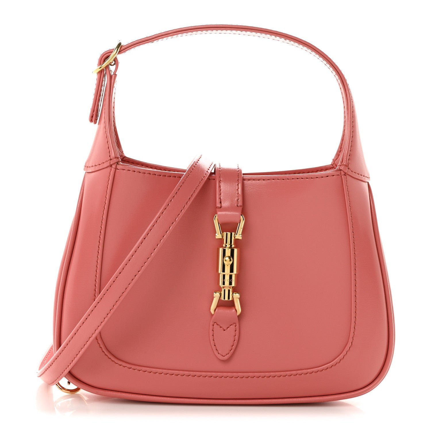 Gucci Boarded Dyana Lux Calfskin Mini Jackie 1961 Hobo Pink