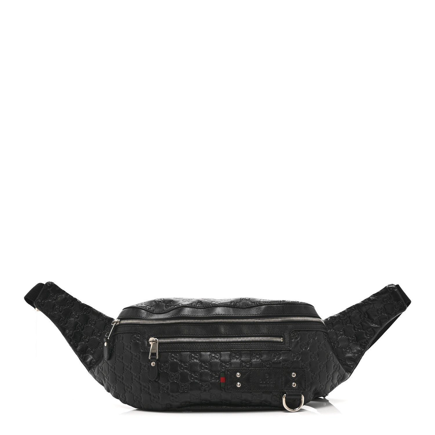 Gucci Gucci Guccissima Web Belt Bag Black