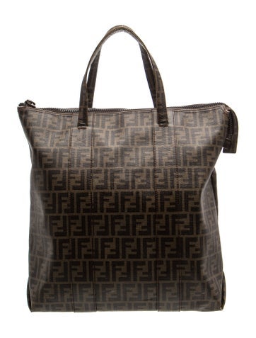 Zucca FF FF Jacquard Shopper Tote Bag