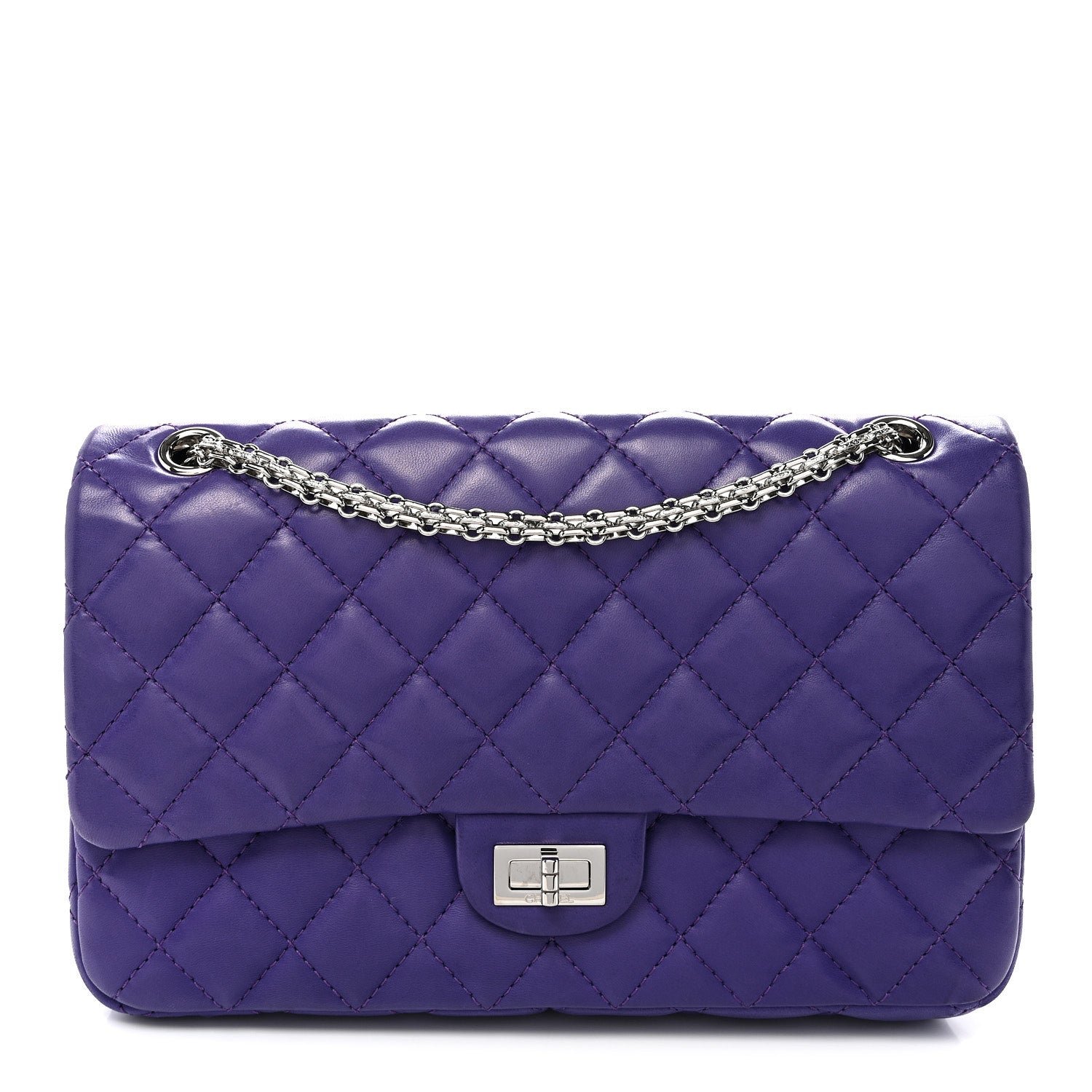 Chanel Lambskin Quilted 2.55 Reissue 226 Flap Purple