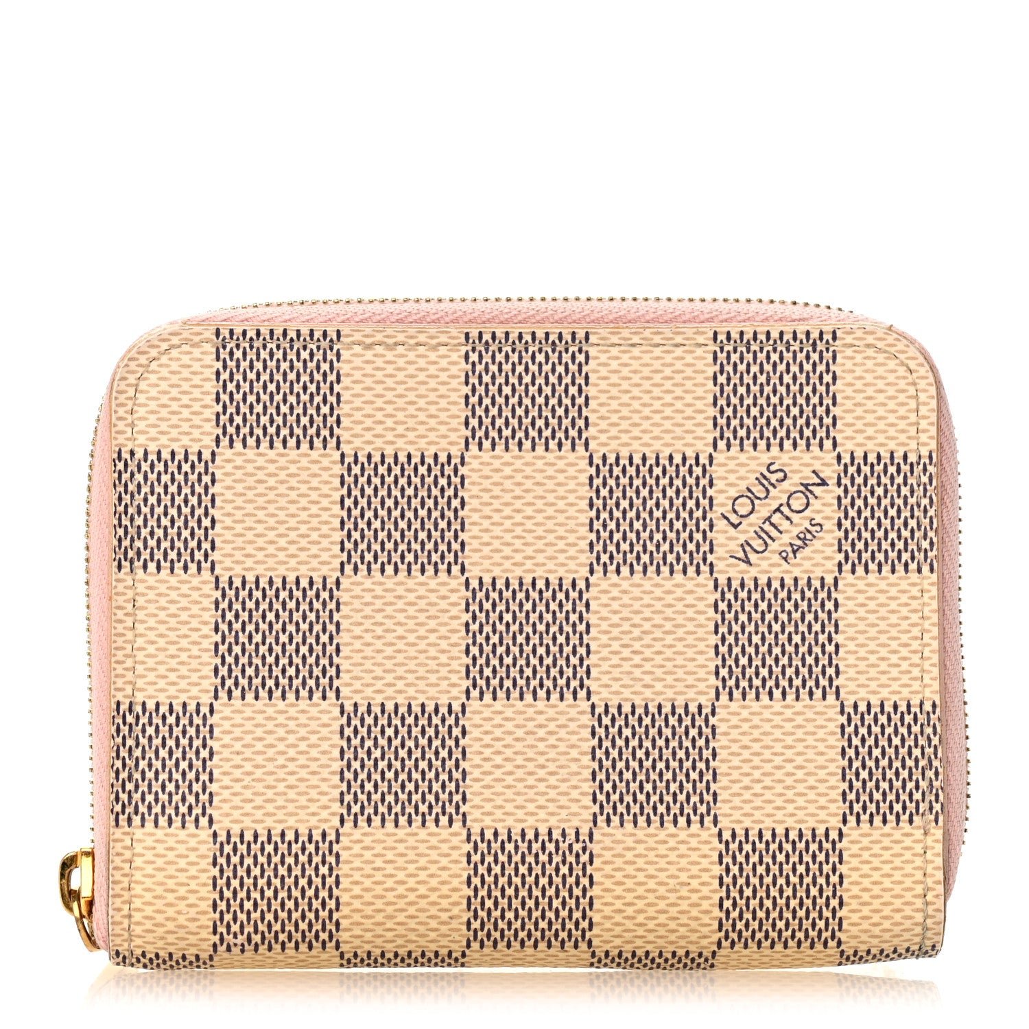 Louis Vuitton Damier Azur Zippy Coin Purse Rose Ballerine