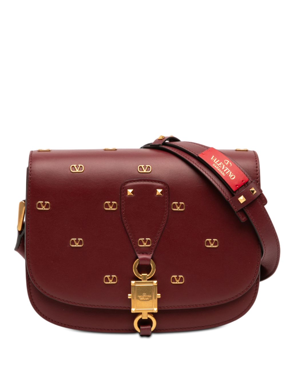 2000-2025 VLogo Embellished Leather crossbody bag