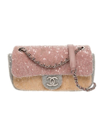 Chanel Small Waterfall Sequin Flap Bag