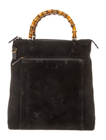 Bamboo Top Handle Bag Vintage