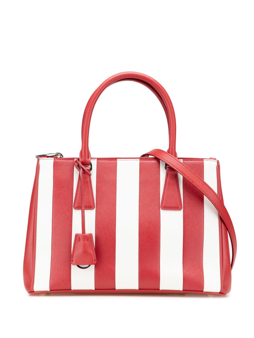 2000-2025 Small Bicolor Saffiano Galleria Double Zip satchel