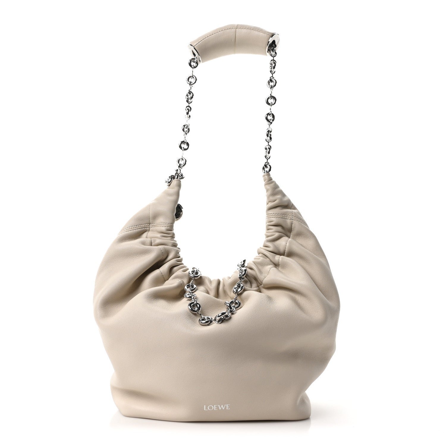 Loewe Buttery Nappa Lambskin Small Squeeze Bag Sea Salt